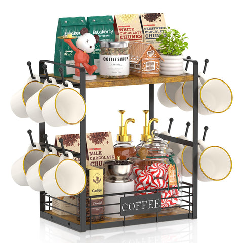 EsLuker.ly, soporte frontal de tazas en árbol para ordenar la encimera.