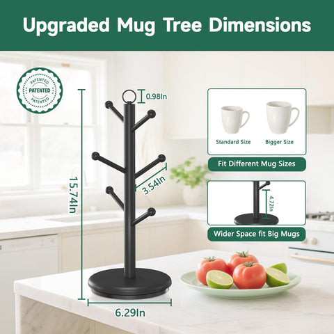 EsLuker.ly Base rotatoria 360° facilita tomar tazas desde cualquier angulo