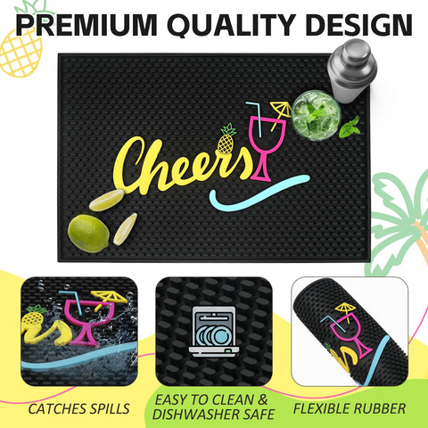 Esmorah Cheers bar mat diseño atractivo para la barra.