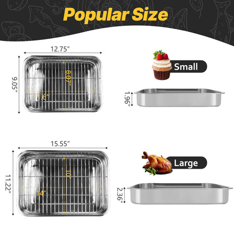 EsOfficce bandeja multiuso para hornear pan carne y pasteles
