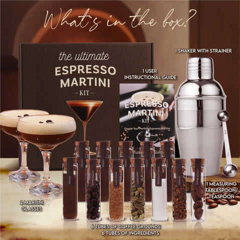 Kit espresso martini copas martini elegantes, complemento perfecto para brindis