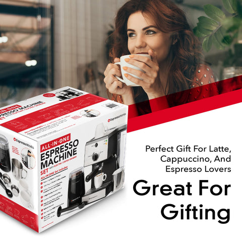 EspressoWorks depósito de agua extraíble, relleno cómodo y limpio.