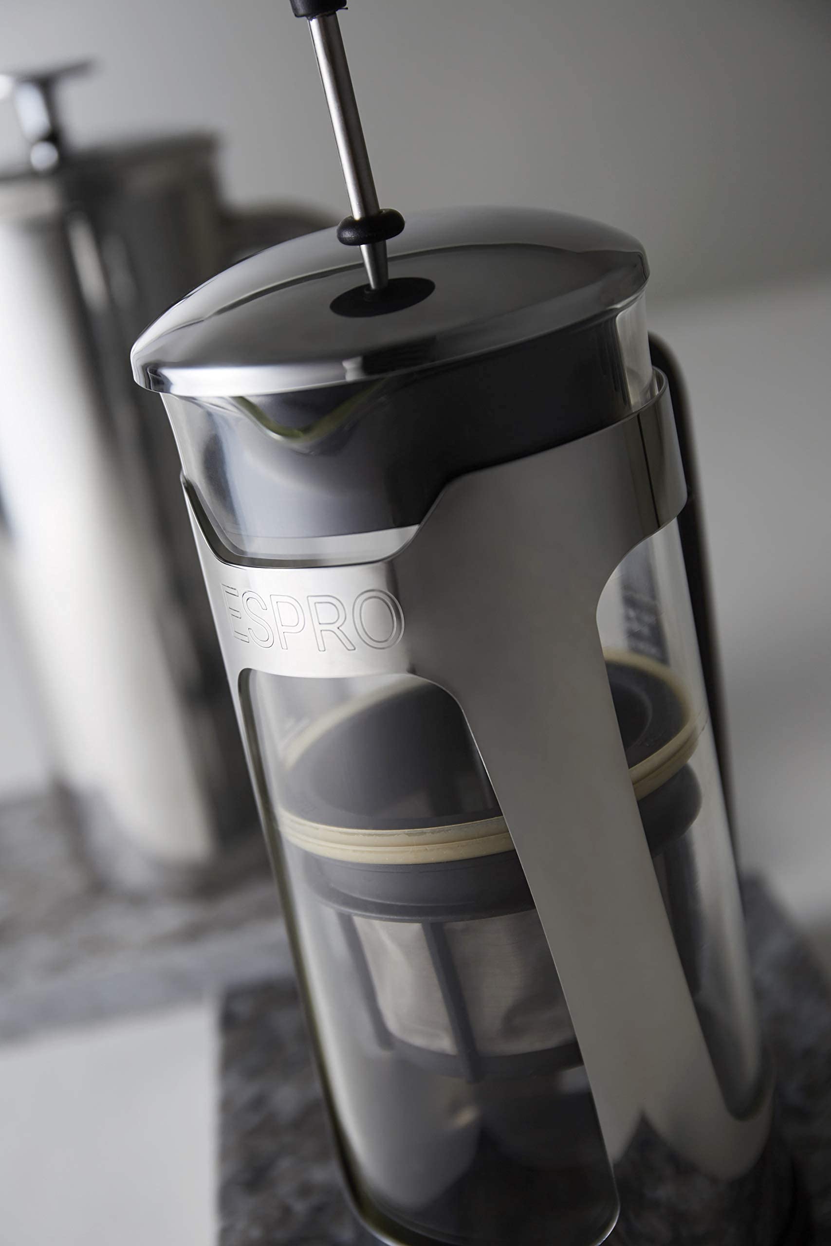 Espro jarra cristal P3/P5 32 oz, claridad para observar la extracción de sabor.