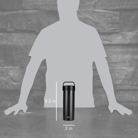 Espro P0 acero inoxidable aislada, mantiene el café caliente durante el trayecto.
