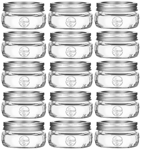 Esrentle frascos Mason 8 onzas boca ancha, ideales para conservas caseras