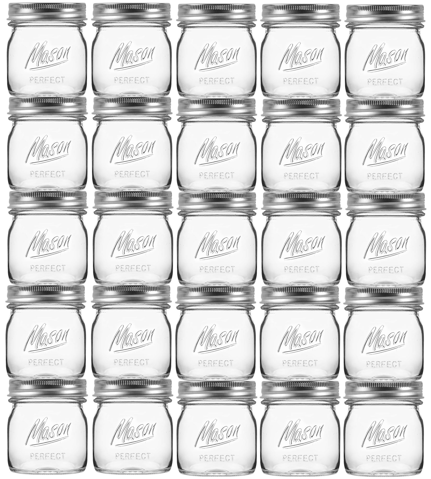 Frascos Esrentle Mason de 8 oz para almacenamiento y frescura en la cocina.