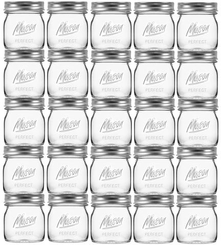 Frascos Esrentle Mason de 8 oz para almacenamiento y frescura en la cocina.