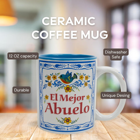 Essence of Europe Gifts taza con mensaje sentimental para abuelito.