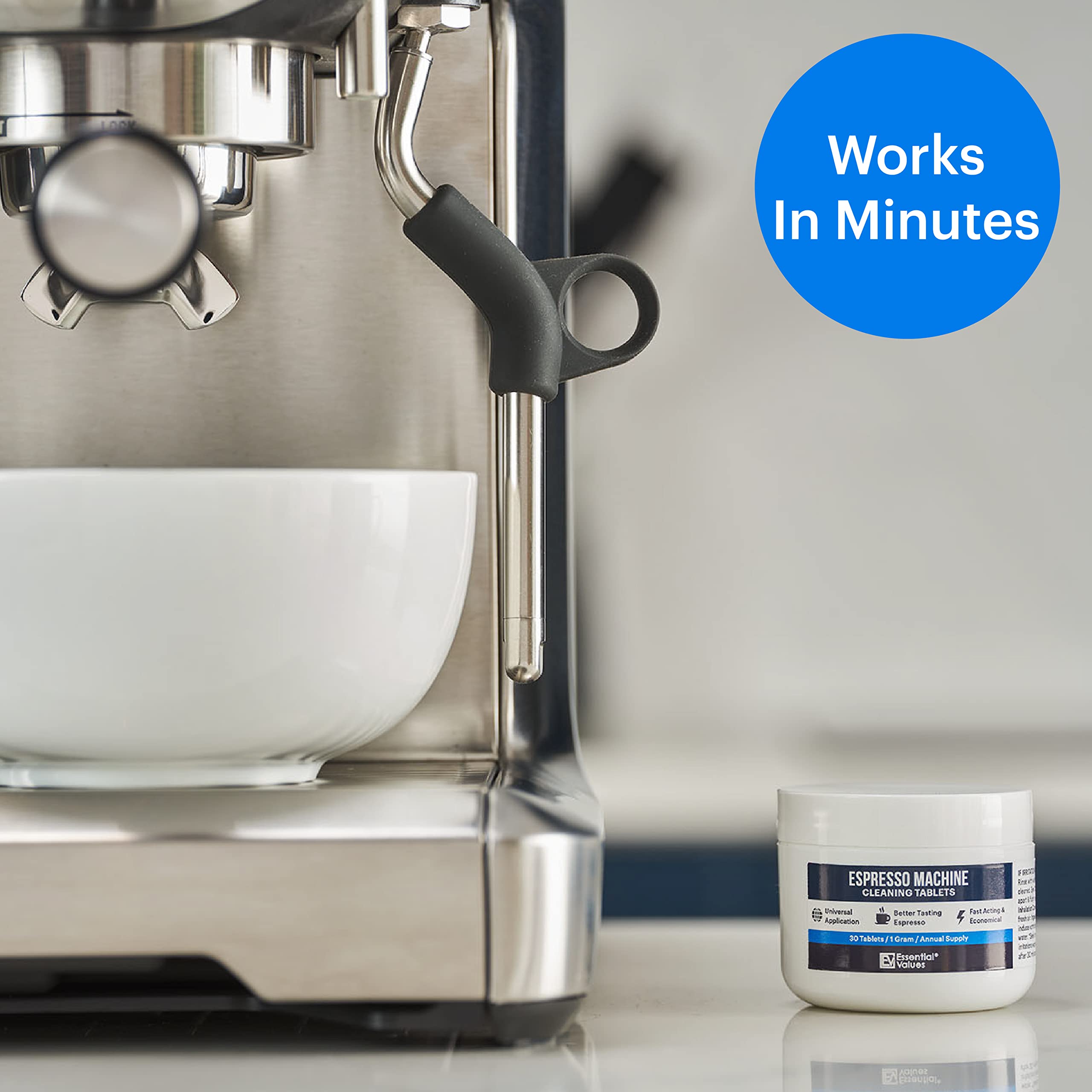 Descalcificador Essential Values para espresso Philips, compatible y eficaz.