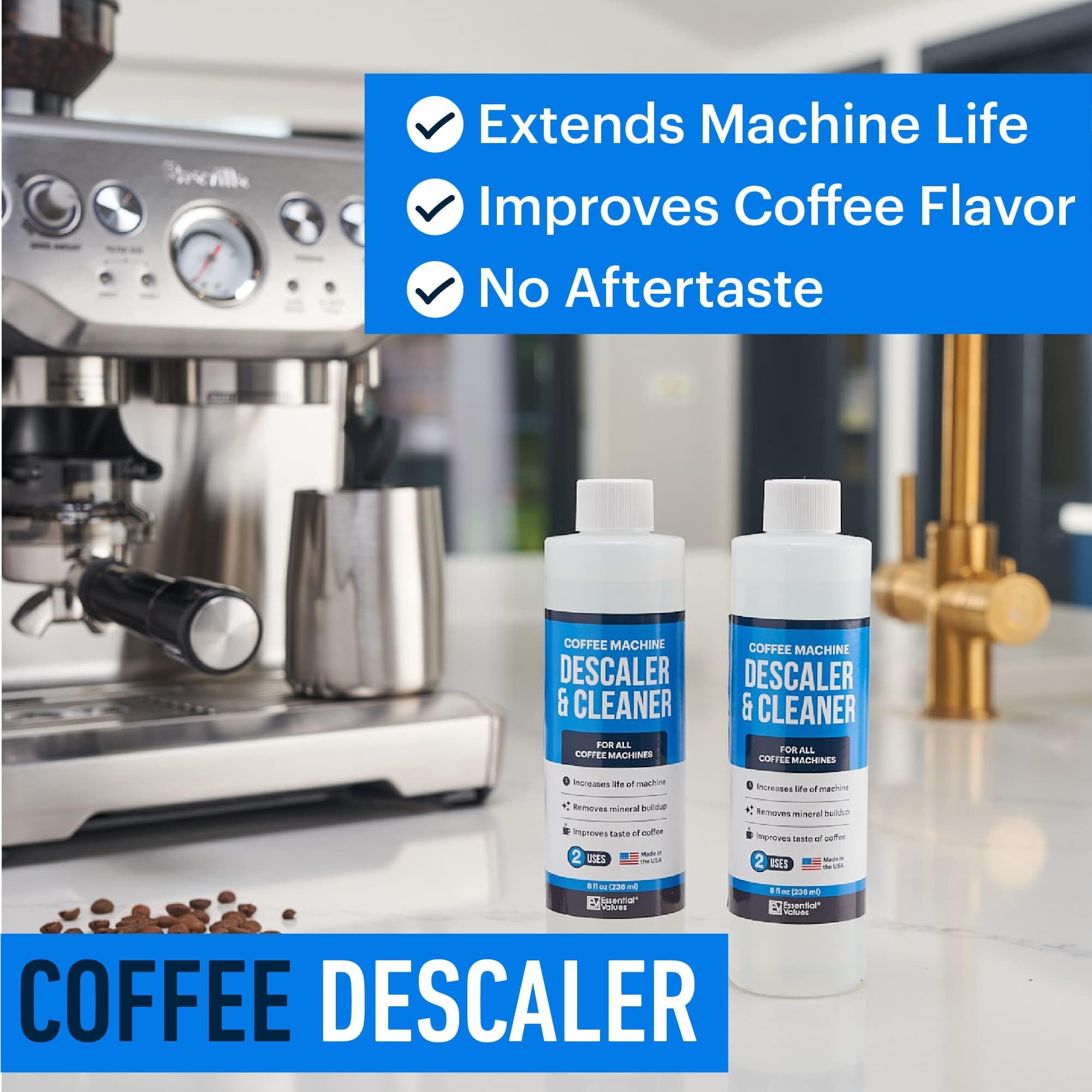 Essential Values desincrustante en segunda botella para mantenimiento de cafetera