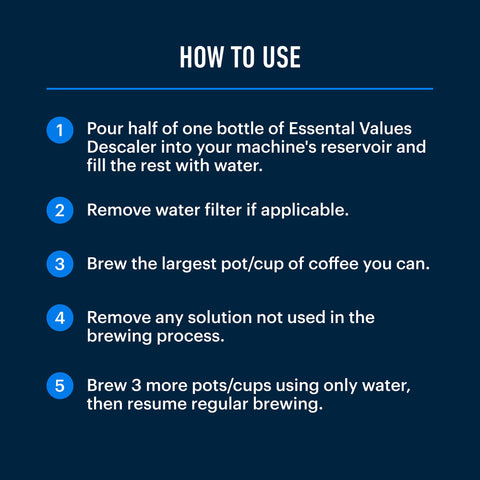 Desincrustante Valores Esenciales compatible con Nespresso para cafetera.