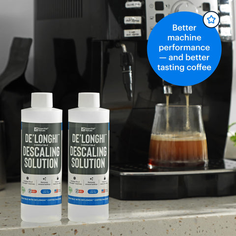 Desincrustante Essential Values para cafetera De'Longhi, compatible con múltiples modelos