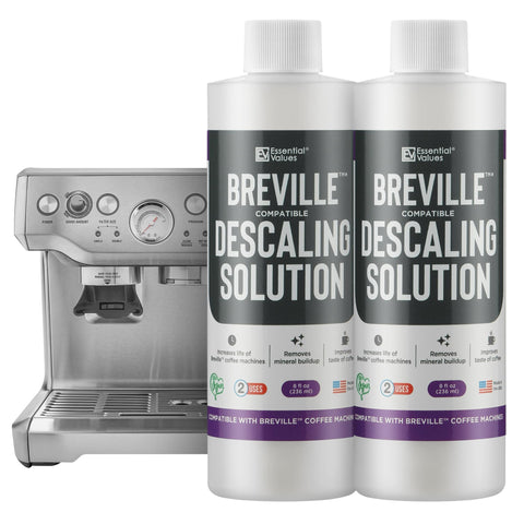 Essential Values solución desincrustante para Breville, limpieza profunda y sabor óptimo.