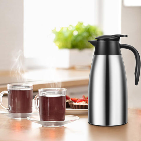 Capacidad de 68 onzas ideal para servir café, té o bebidas frías