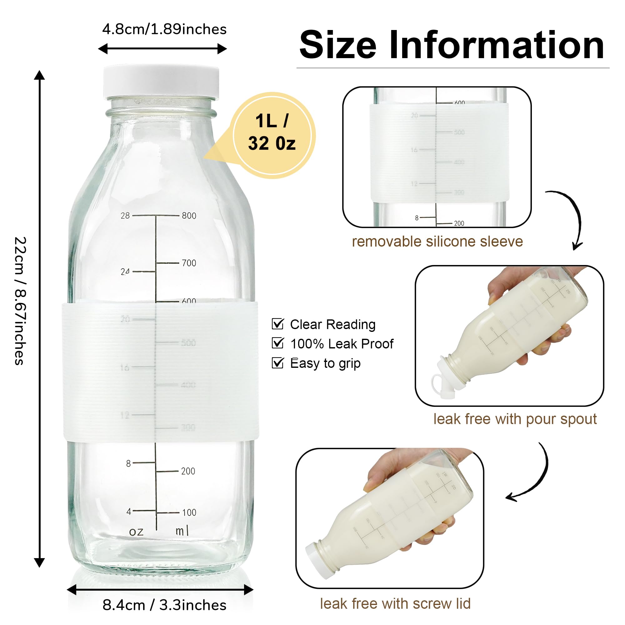 Essmilkee botellas versátiles para jugos y otras bebidas