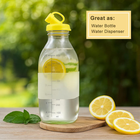 Essmilkee botellas compactas para refrigerador y ahorro de espacio