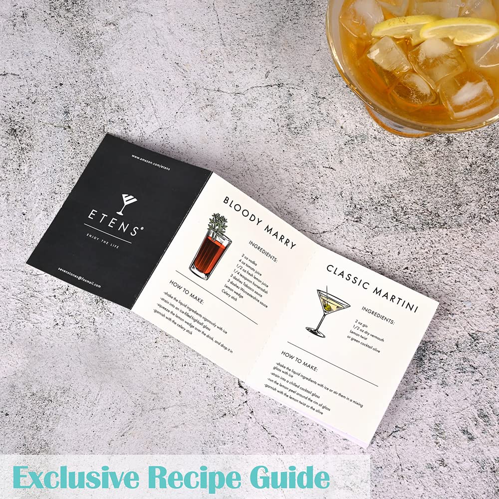 Etens cuchara de bar para revolver bebidas con control.
