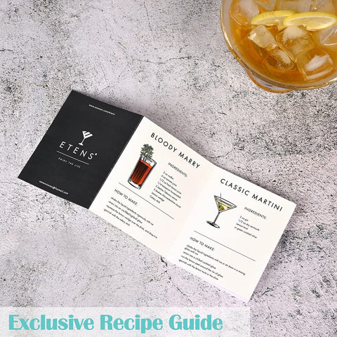 Etens cuchara de bar para revolver bebidas con control.