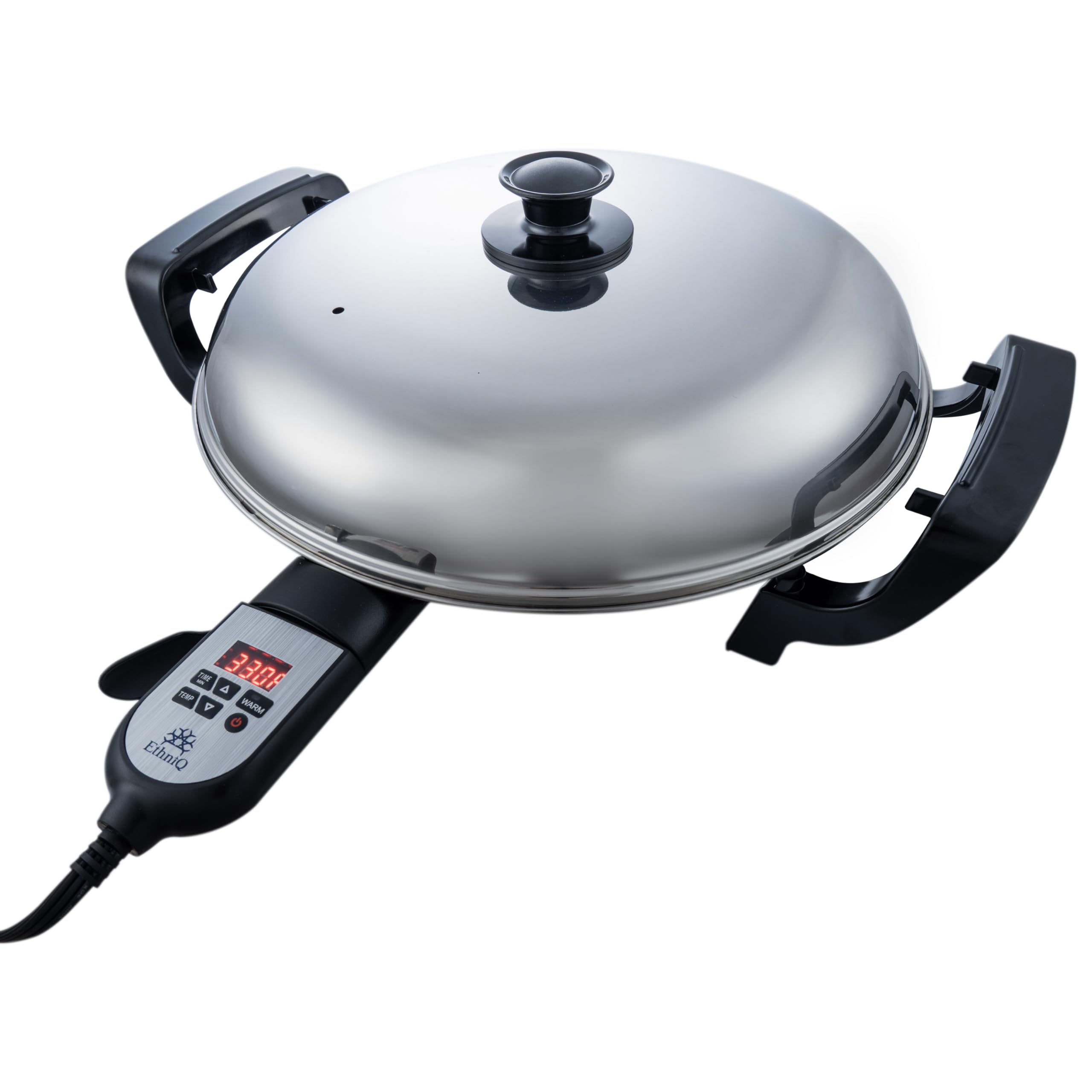 Ethniq plancha eléctrica 16 pulgadas, distribución de calor homogénea para injera y crepes.