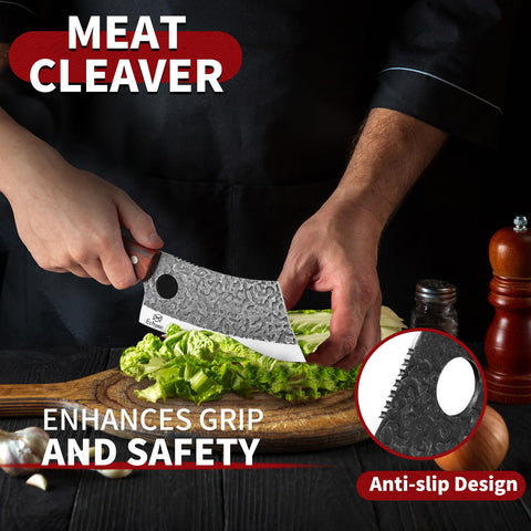 Ethyxe: cuchilla hachuela para carne con filo resistente