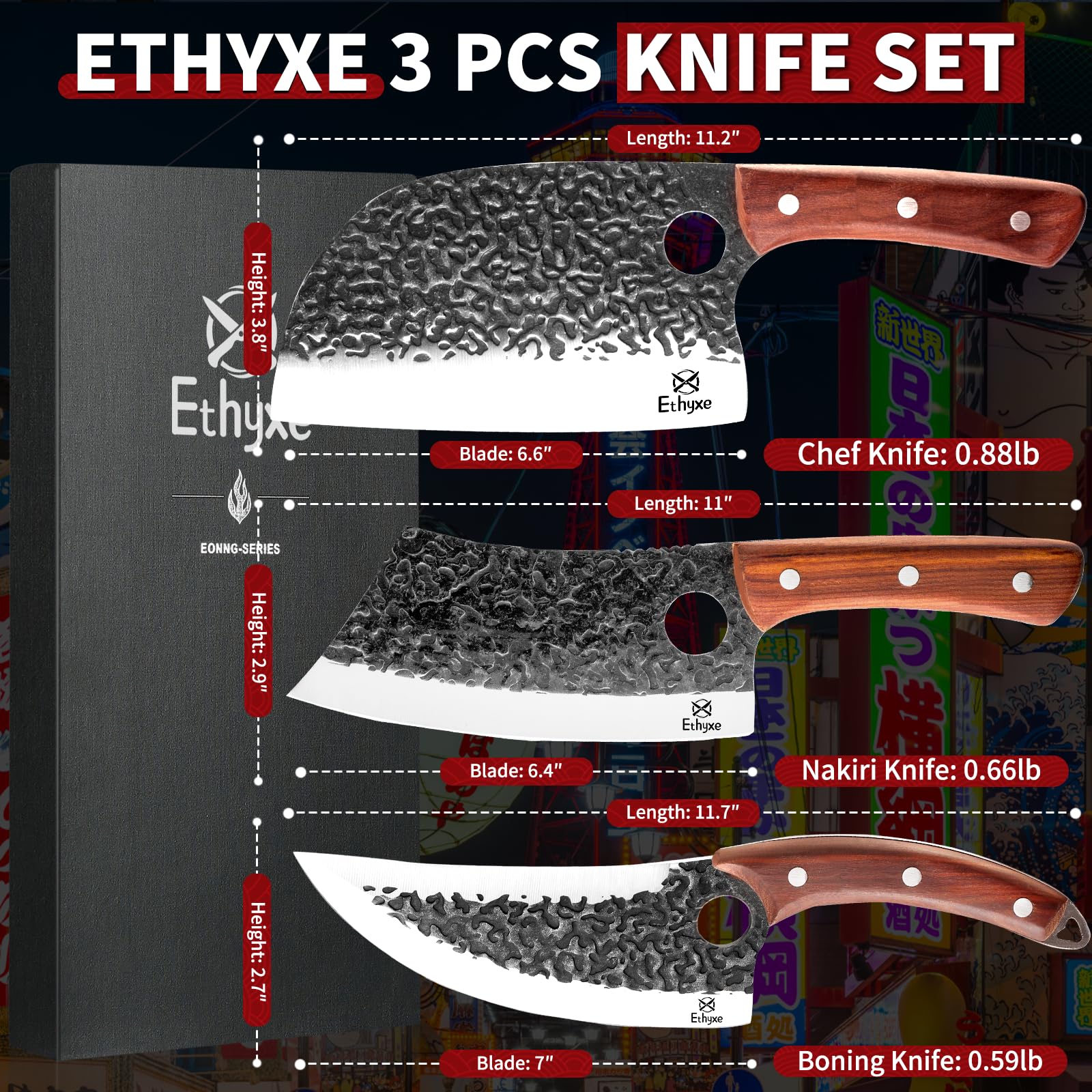 Ethyxe: cuchillo deshuesar vikingo para cortes limpios