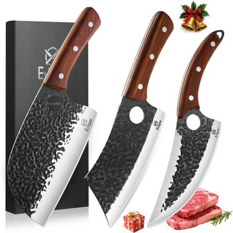 Ethyxe: juego de cuchillos 3 piezas para cortes precisos de carne