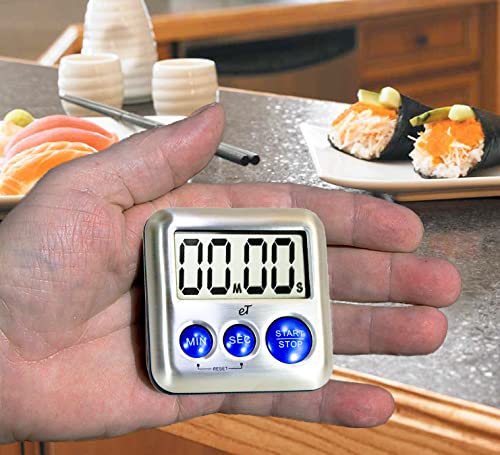 eTradewinds eT24 temporizador cocina apagado automatico, ahorro de batería.