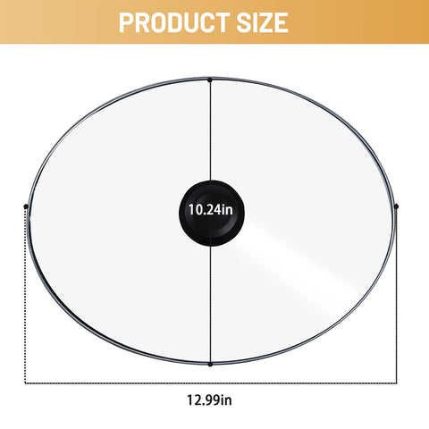 ETZ tapa oval 7qt con dimensiones 13-1/8 x 10-1/4 pulgadas para ajuste