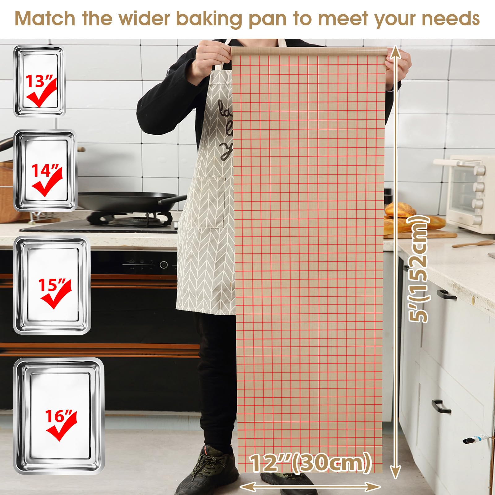 EuChoiz mata silicona para horno: resistente al calor y lavavajillas.