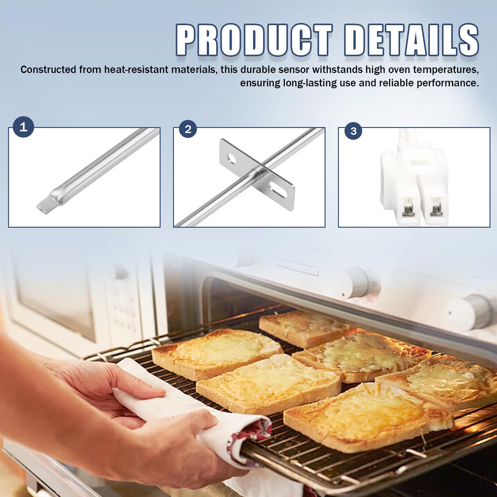 Sonda de temperatura Eudaimonia compatible con Frigidaire y Kenmore.
