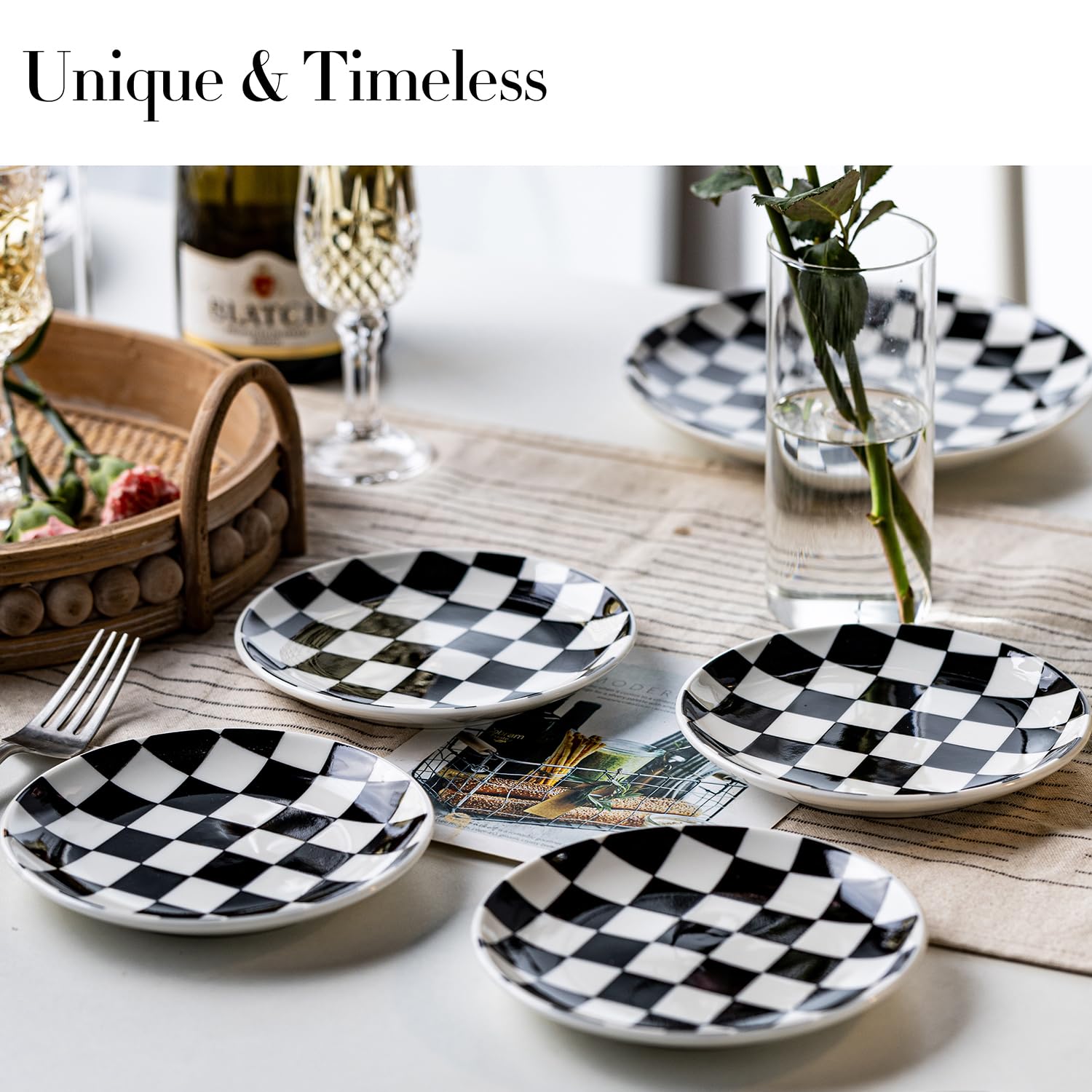 Set de 6 platos, fáciles de limpiar y listos para uso diario de Euisail.