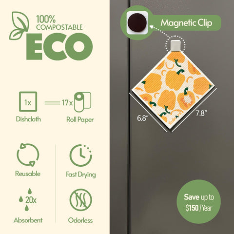 Eulnars paños suecos anti-olor: mantiene el aroma agradable tras uso.