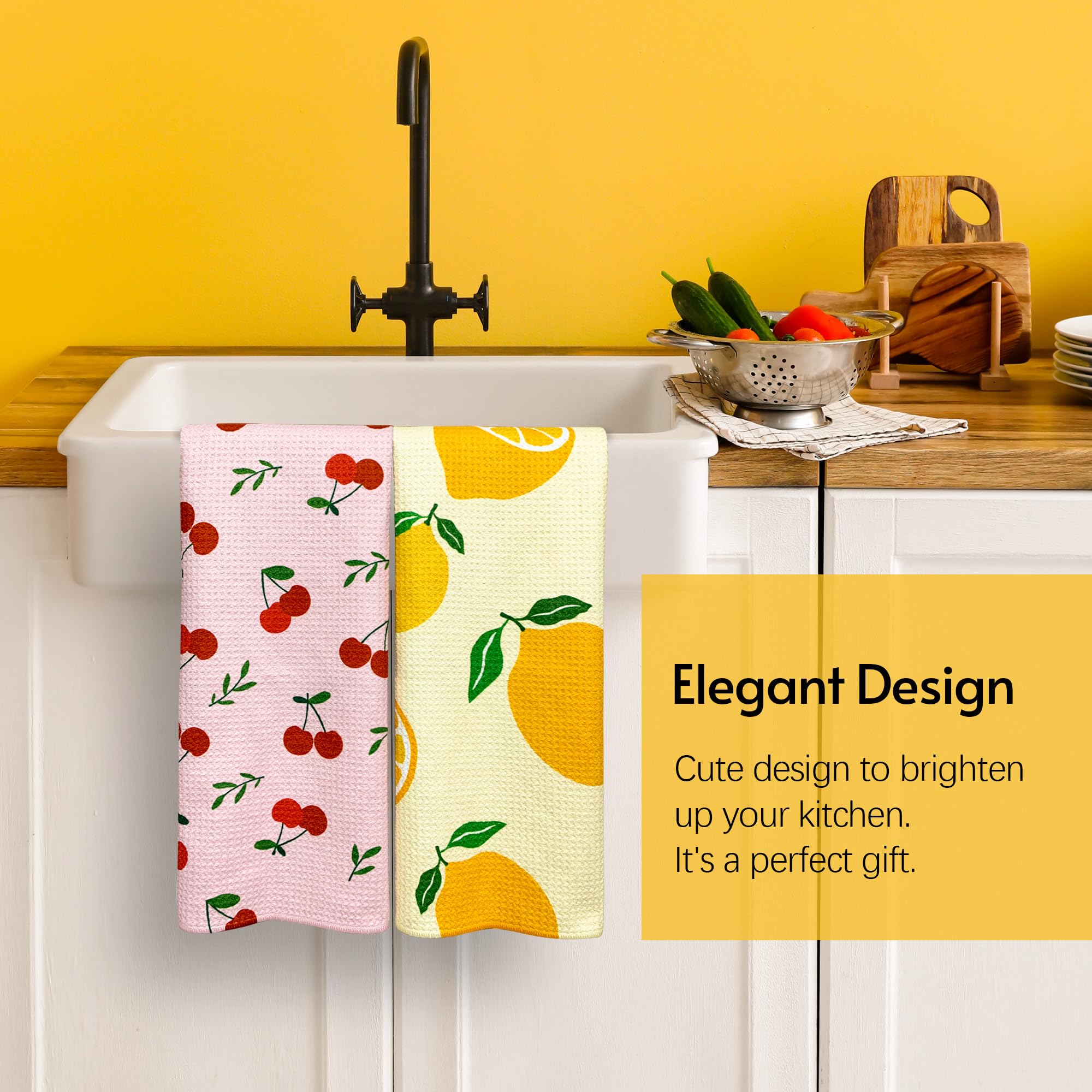 Toallas de cocina Eulnars, diseño elegante para la encimera