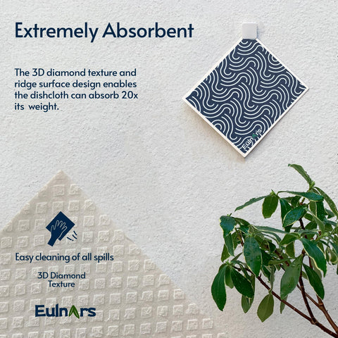 Toallas Eulnars con absorción superior para derrames y secado rápido.