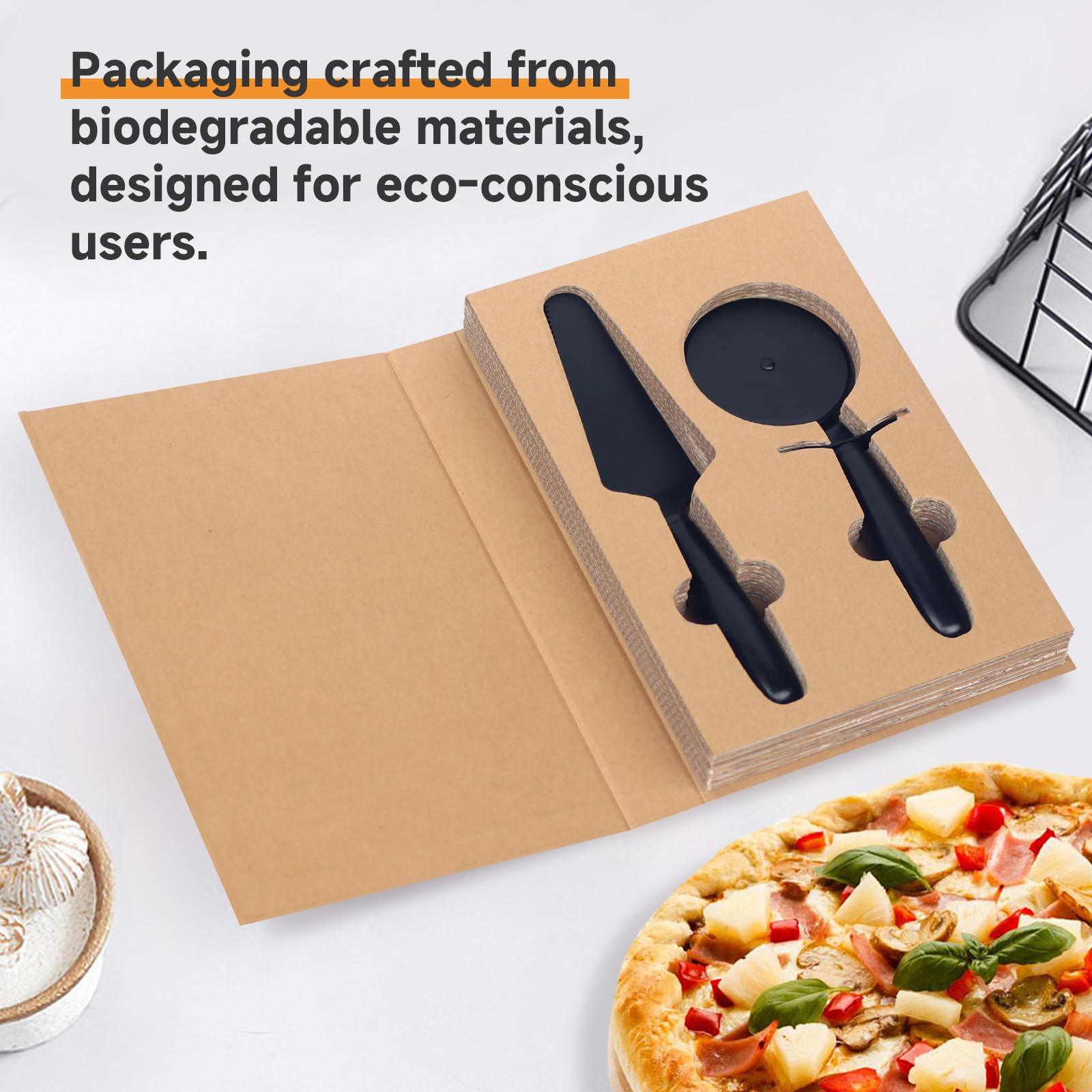 Uso multifuncional: cortapizzas para pizzas, pasteles y más en una sola herramienta.