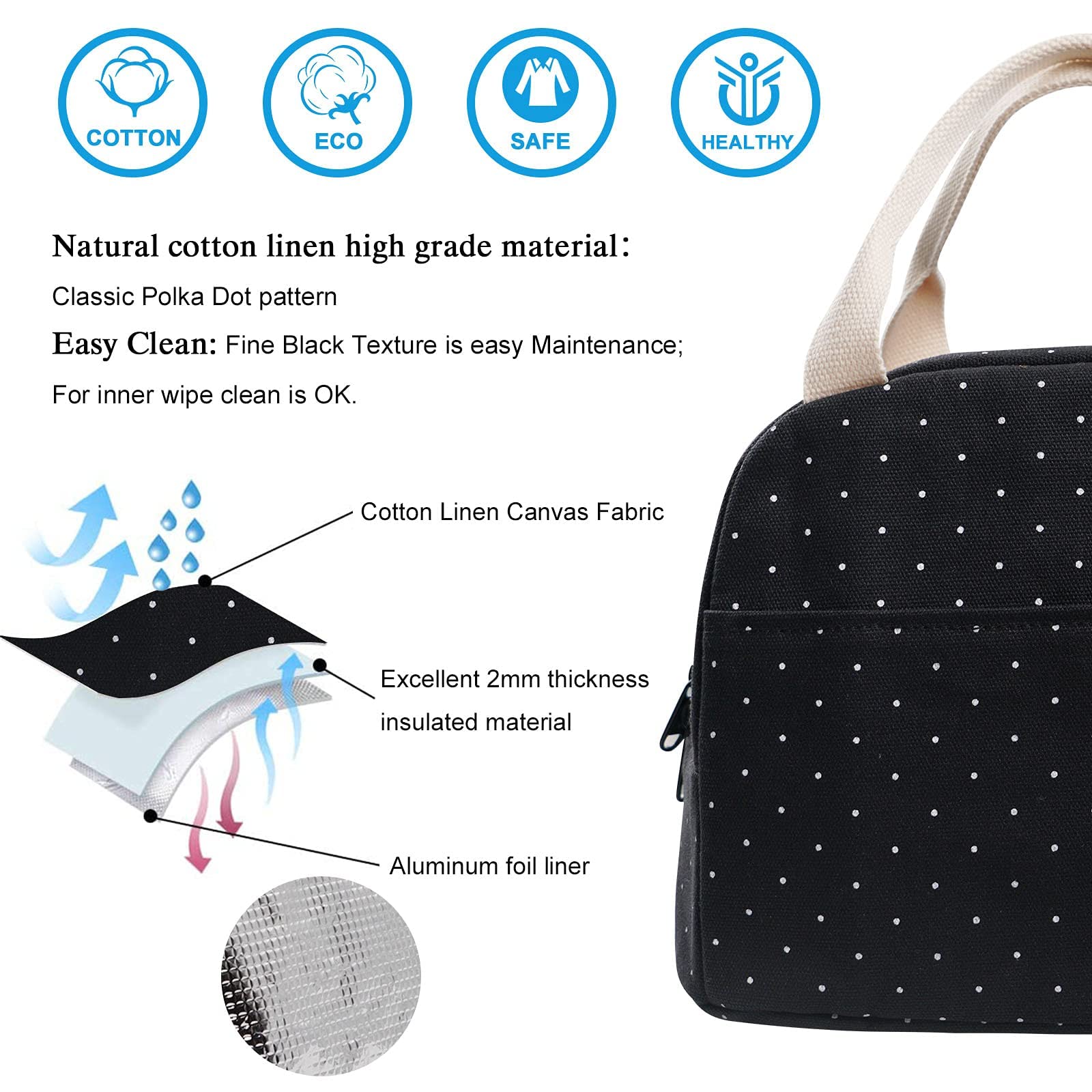 EurCross bolsa con interior aislante que mantiene la comida organizada.