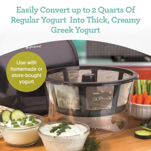 Euro Cuisine GY60 capacidad para hasta 2 litros de yogur, ideal para yogur casero