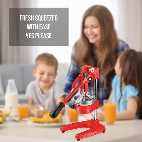 Exprimidor Eurolux rojo, diseño profesional para cocinas