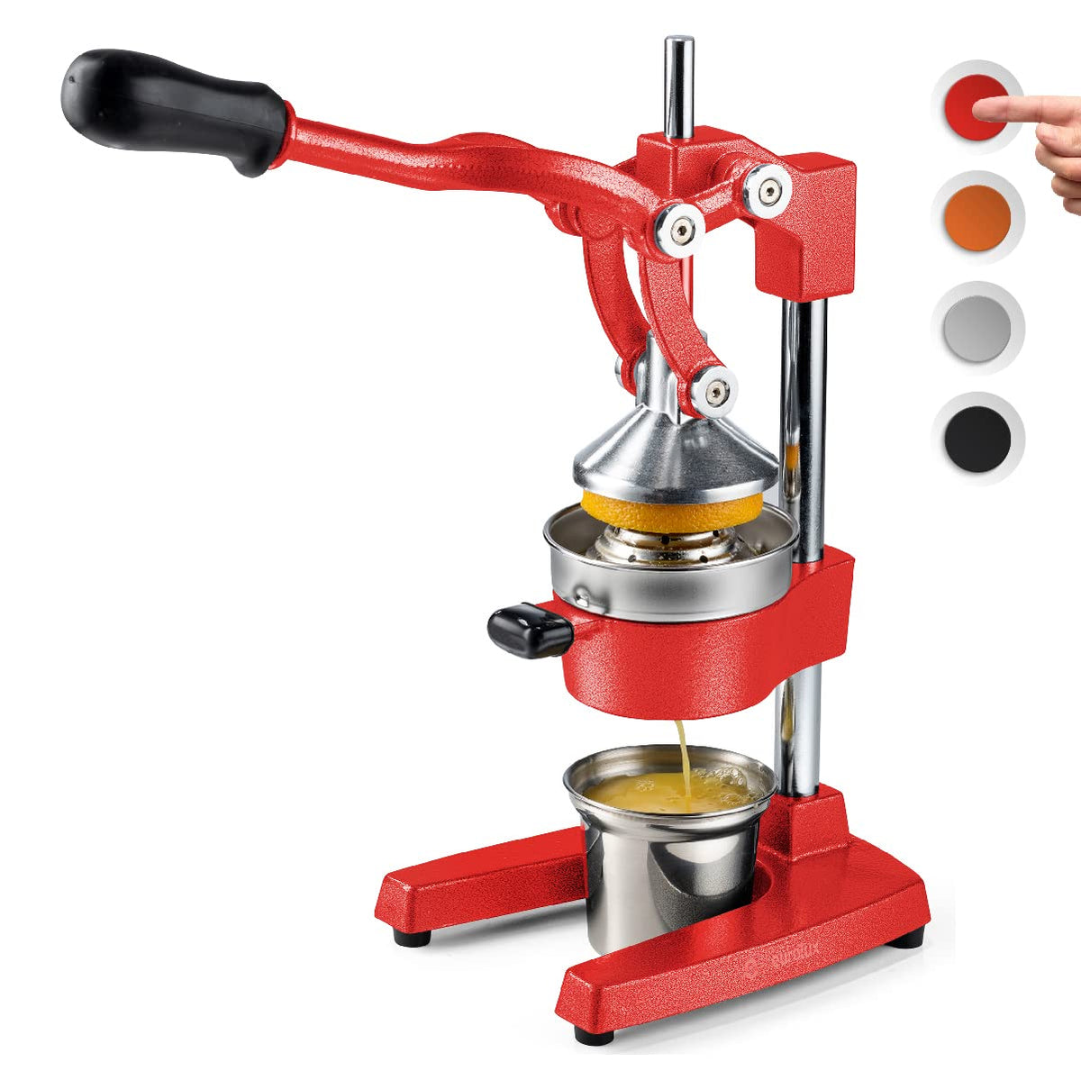 Exprimidor Eurolux de hierro forjado con base estable para jugos frescos