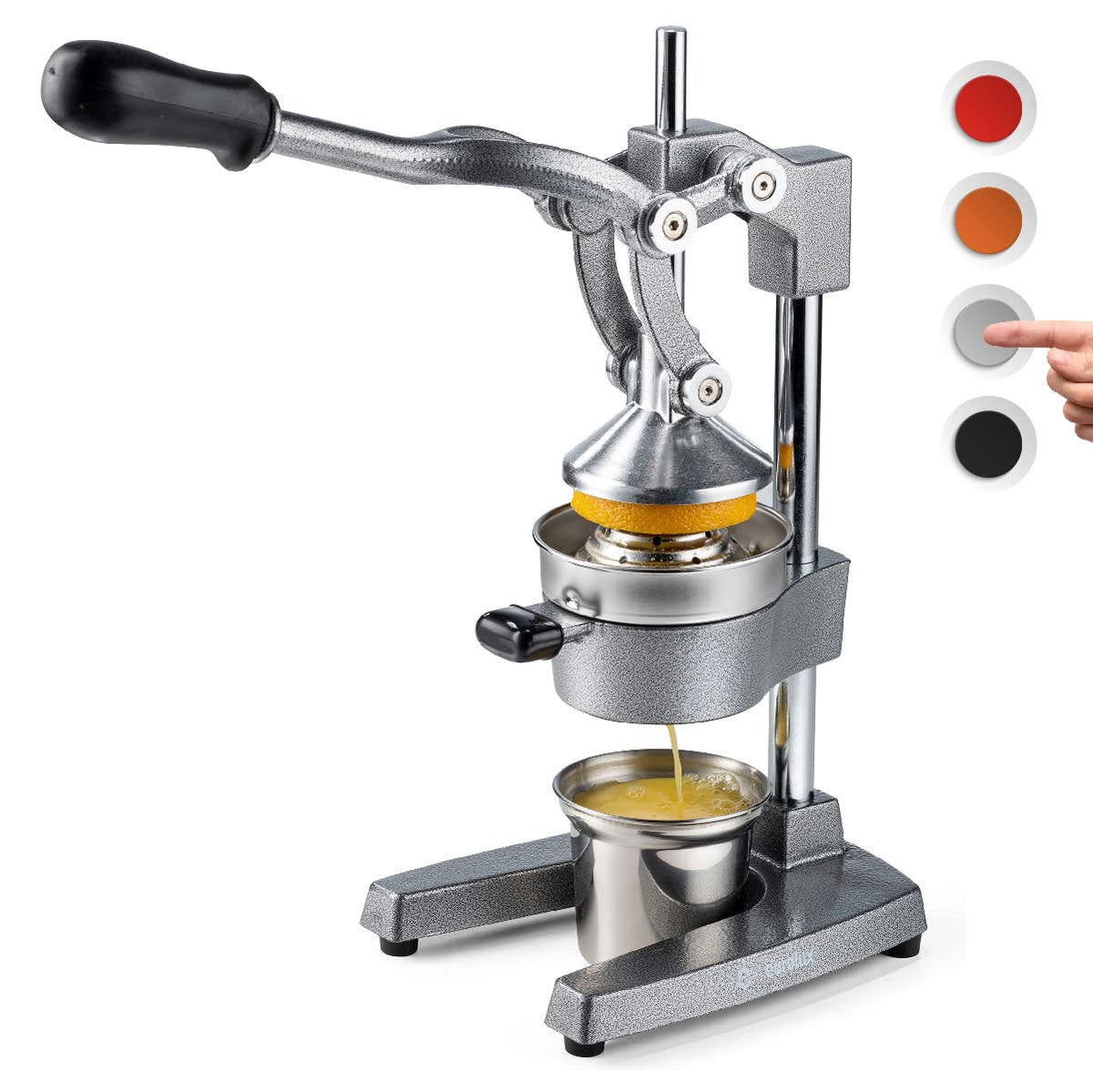 Eurolux exprimidor cítricos de hierro fundido con palanca para jugo eficiente.