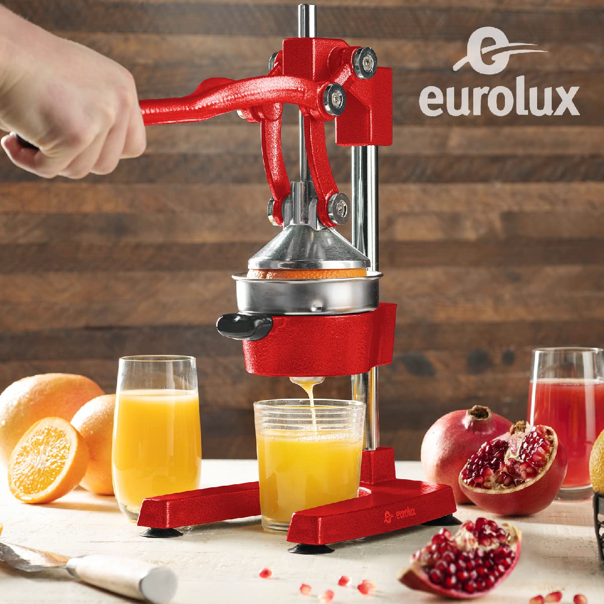 La copa Eurolux recoge el jugo para recetas inmediatas