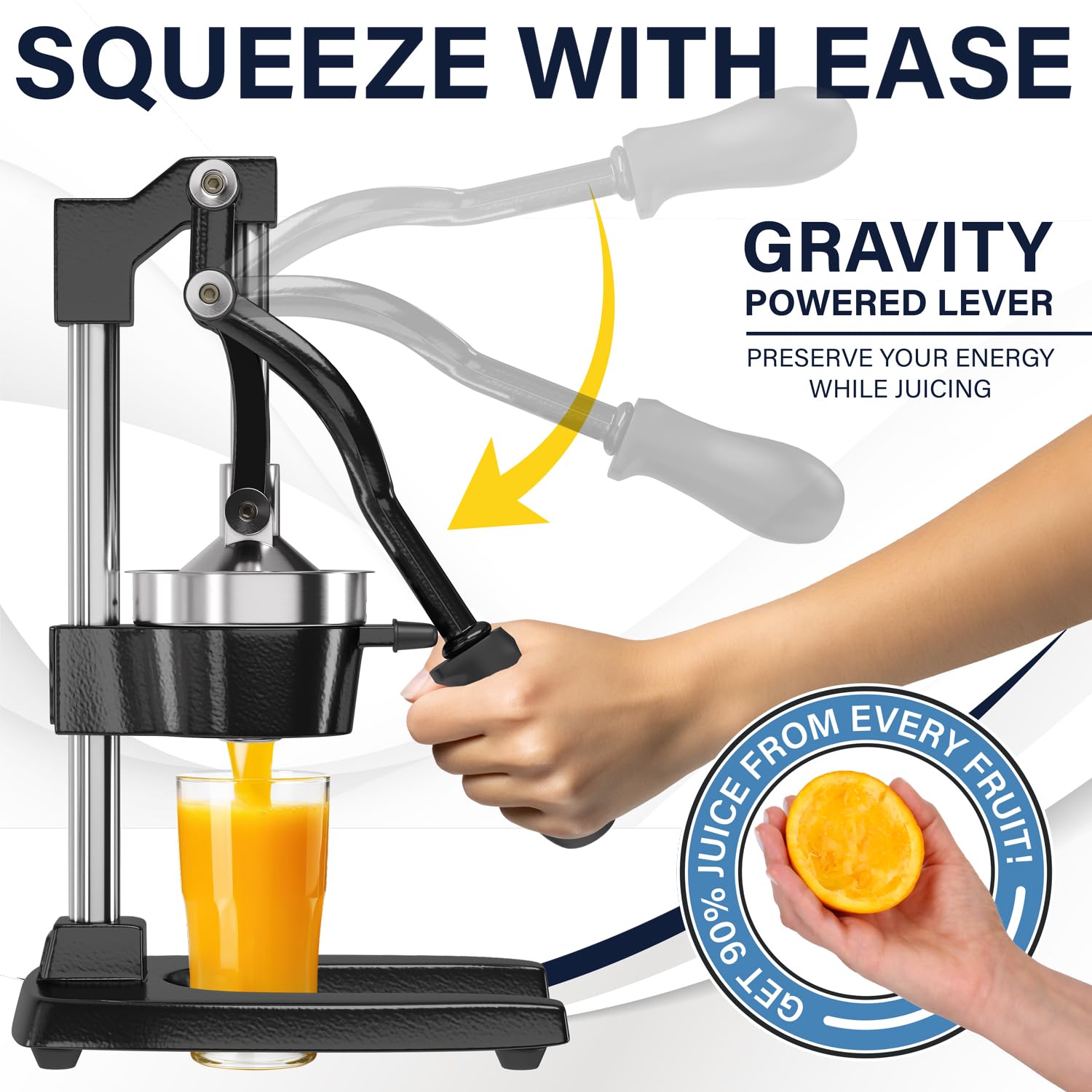 Eurolux exprimidor cítrico copa inoxidable, recoge el jugo