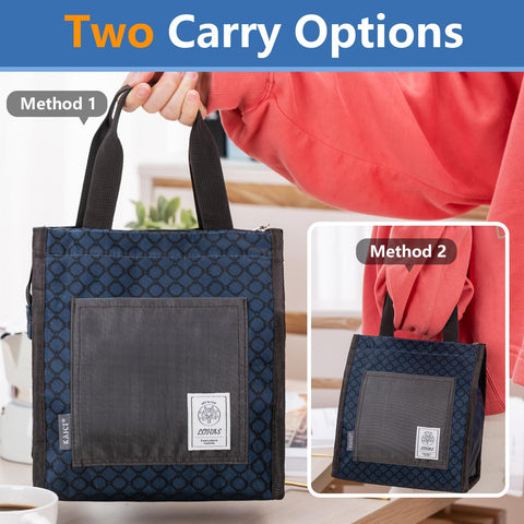 bolsa eutopic azul, mango cómodo, fácil de llevar a cualquier lugar