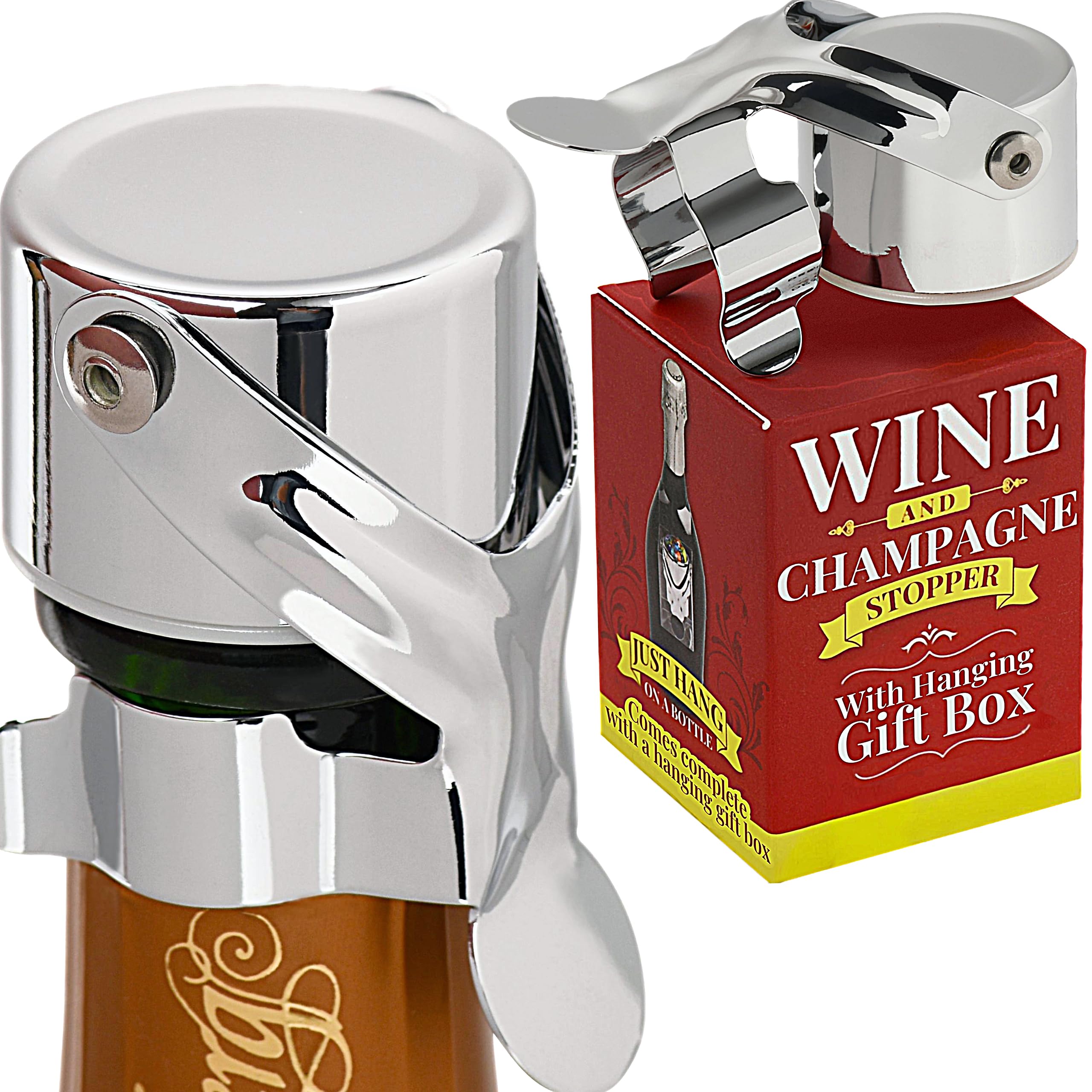 Tapón Evan James Designs para botella de vino: mantiene burbujas y sabor.