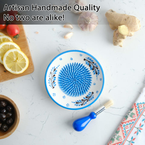 EVANILIFE placa cerámica rallador jengibre azul: aroma concentrado para tus recetas