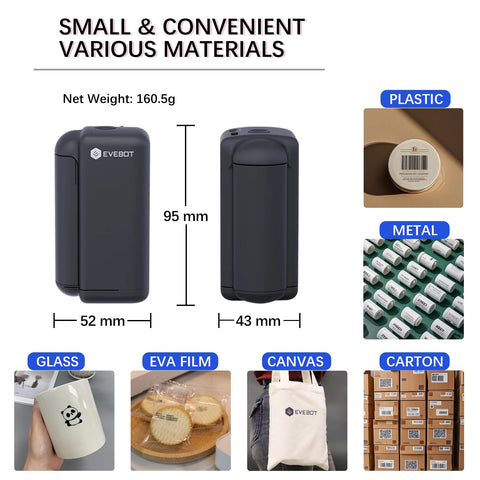 EVEBOT primer plano de la boquilla de 26 mm que resalta la altura de impresión