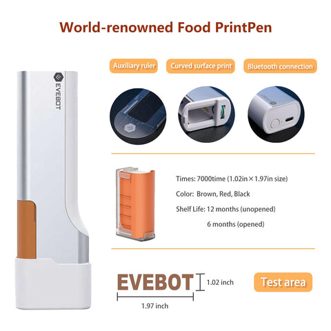 EVEBOT PrintPen arte de capuchino para impresiones personalizadas en casa.