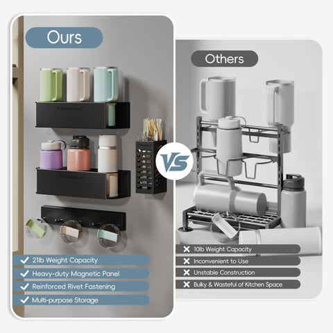 Evemlceol diseño multifuncional para ordenar llaves, tazas y utensilios.
