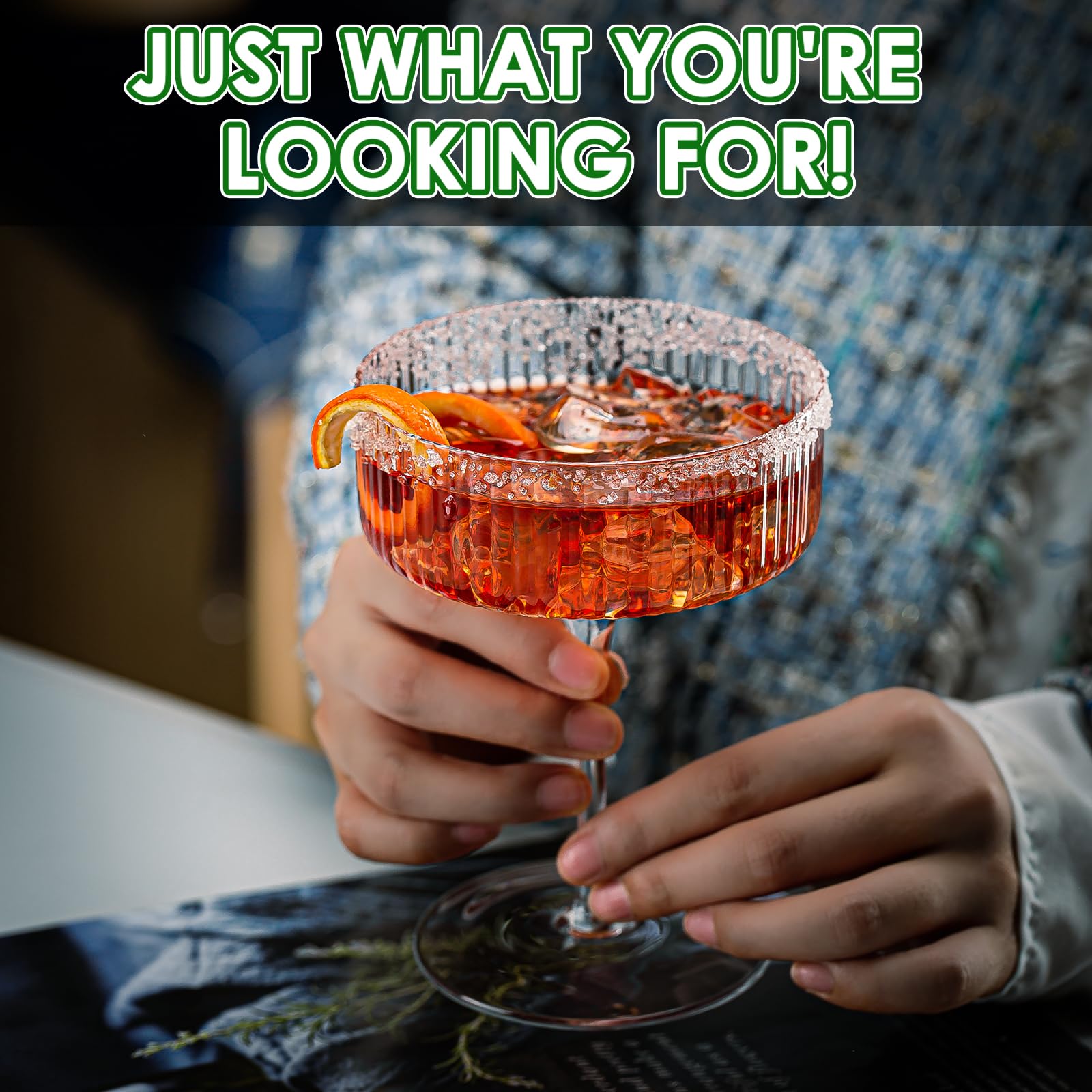 Copas para momentos especiales con estilo sobrio.