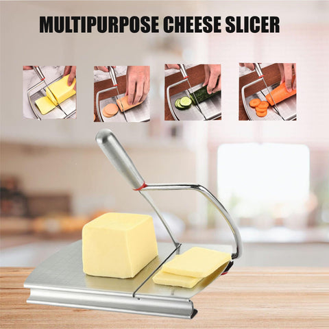Ever Found guía láser para cortes uniformes de queso.